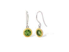 Load image into Gallery viewer, Blue Topaz and Citrine earrings in sterling silver by Joryel Vera, style E4113 - view 2