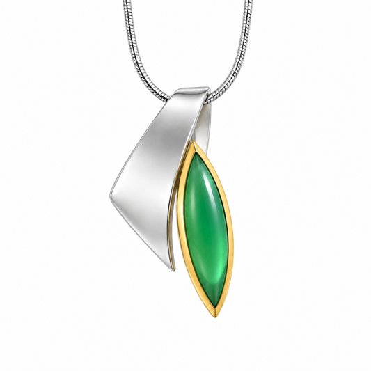 Unique Marquise Gemstone Pendant in 925 Sterling Silver | P6287