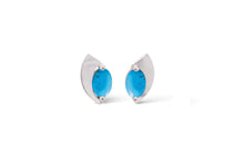 Load image into Gallery viewer, Amethyst and Blue Topaz earrings in sterling silver by Joryel Vera, style E9298 - view 11