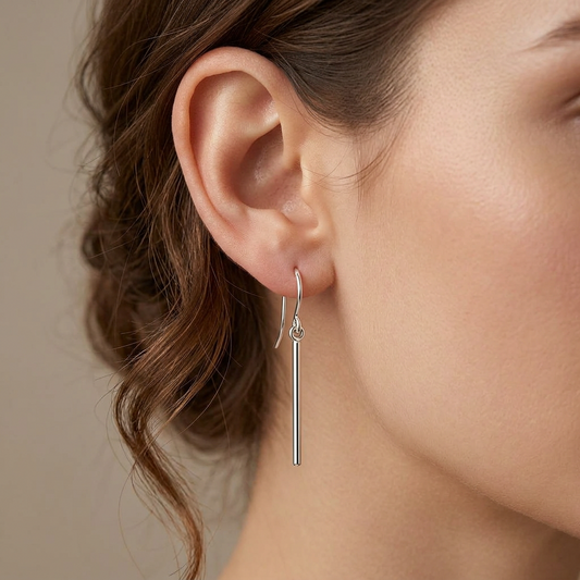 E8882 Simple Silver earring