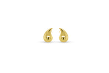 Load image into Gallery viewer, STERLING SILVER IN 14K GOLD PLATED EARRING E6565
