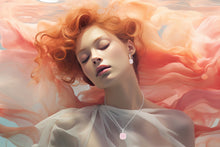 Load image into Gallery viewer, Blue Calcite and Rose Quartz earrings in sterling silver by Joryel Vera - view 4