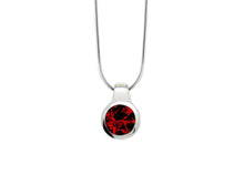 Load image into Gallery viewer, Amethyst and Blue Topaz pendant in sterling silver by Joryel Vera, style P6972 - view 5
