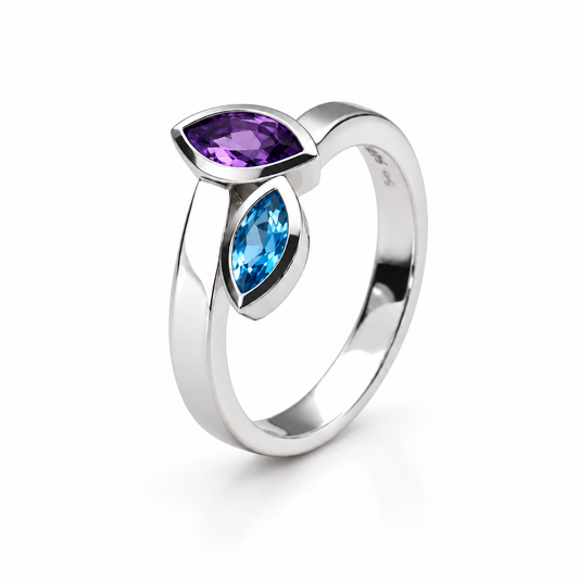 Marquise Gemstone Ring in 925 Sterling Silver | R3908