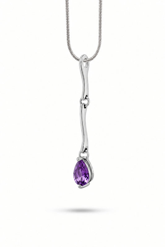 Simple Gemstone Pendant P4114