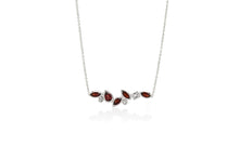 Load image into Gallery viewer, London Blue Topaz and White Topaz necklace in sterling silver by Joryel Vera, style N3448 - view 2