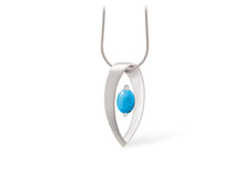 Load image into Gallery viewer, Amethyst and Blue Topaz pendant in sterling silver by Joryel Vera, style P7320 - view 11