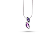 Load image into Gallery viewer, Blue Topaz and Peridot pendant in sterling silver by Joryel Vera, style P3916 - view 4