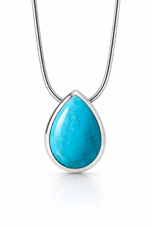 Sky Blue Topaz and Green Quartz pendant in sterling silver by Joryel Vera, style P6995 - view 3