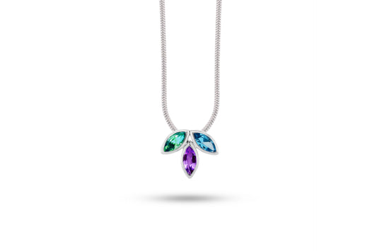 Green Quartz and Amethyst pendant in sterling silver by Joryel Vera, style P3842 - view 3