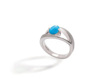 Load image into Gallery viewer, Amethyst and Blue Topaz ring in sterling silver by Joryel Vera, style R6986 - view 9