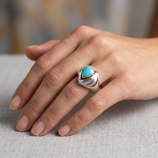 Artistic Gemstone Ring in 925 Sterling Silver | R6127