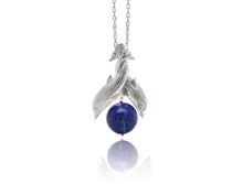 Load image into Gallery viewer, Pearl and Lapis Lazuli pendant in sterling silver by Joryel Vera, style P9089