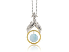 Load image into Gallery viewer, Pearl and Lapis Lazuli pendant in sterling silver by Joryel Vera, style P9089 - view 2