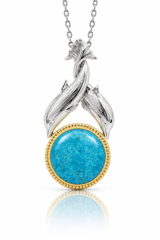 Pearl and Lapis Lazuli pendant in sterling silver by Joryel Vera, style P9089 - view 5