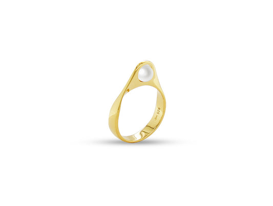 Pearl ring in sterling silver by Joryel Vera, style R22905