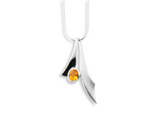 Load image into Gallery viewer, Amethyst and Blue Topaz pendant in sterling silver by Joryel Vera, style P6122 - view 3