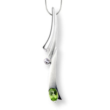 Load image into Gallery viewer, Amethyst and Blue Topaz pendant in sterling silver by Joryel Vera, style P6123 - view 4