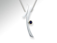Load image into Gallery viewer, Amethyst and Green Quartz pendant in sterling silver by Joryel Vera, style P6103 - view 2