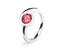 Load image into Gallery viewer, Amethyst and Blue Topaz ring in sterling silver by Joryel Vera, style R4285 - view 3