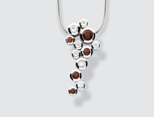 Load image into Gallery viewer, Amethyst and Blue Topaz pendant in sterling silver by Joryel Vera, style P4538 - view 3