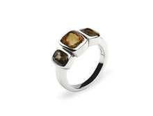 Load image into Gallery viewer, Blue Topaz and Sky Blue Topaz ring in sterling silver by Joryel Vera, style R4509 - view 2