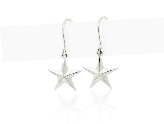 Black Diamond and Diamond earrings in sterling silver by Joryel Vera, style E8674 - view 2