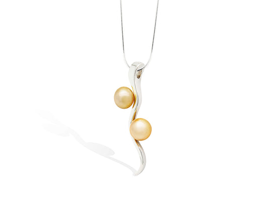 South Sea Pearl pendant in sterling silver by Joryel Vera, style P4482 - view 3