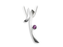Load image into Gallery viewer, Amethyst and Green Quartz pendant in sterling silver by Joryel Vera, style P6103
