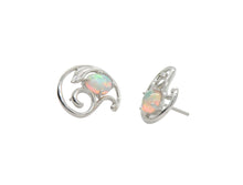 Load image into Gallery viewer, Opal earrings in sterling silver by Joryel Vera, style E9882 - view 2