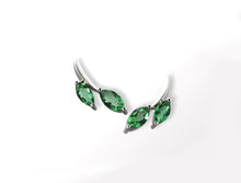 Load image into Gallery viewer, Green Quartz and Peridot earrings in sterling silver by Joryel Vera, style E7816 - view 3