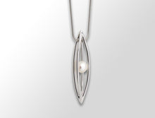 Load image into Gallery viewer, Pearl pendant in sterling silver by Joryel Vera, style P4254 - view 2
