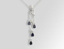 Load image into Gallery viewer, Amethyst and Blue Topaz necklace in sterling silver by Joryel Vera, style P6126 - view 2