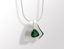 Load image into Gallery viewer, Amethyst and Blue Topaz pendant in sterling silver by Joryel Vera, style P6511 - view 3