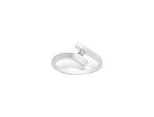 Load image into Gallery viewer, Blue Sapphire and Diamond ring in sterling silver by Joryel Vera, style R7462 - view 4