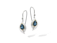 Load image into Gallery viewer, Citrine and Green Amethyst earrings in sterling silver by Joryel Vera, style E9285 - view 6