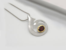 Load image into Gallery viewer, Amethyst and Blue Topaz pendant in sterling silver by Joryel Vera, style P7356 - view 4