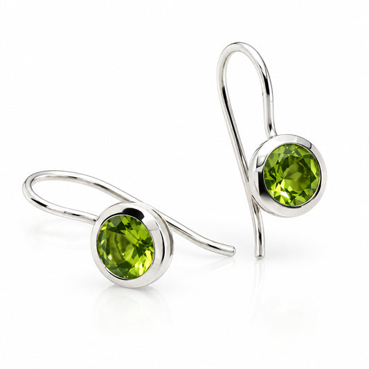 Amethyst and Blue Topaz earrings in sterling silver by Joryel Vera, style E3183 - view 3
