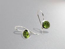 Load image into Gallery viewer, Amethyst and Blue Topaz earrings in sterling silver by Joryel Vera, style E3183 - view 3