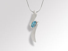 Load image into Gallery viewer, Amethyst and Blue Topaz pendant in sterling silver by Joryel Vera, style P7312 - view 2