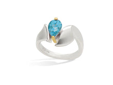 Load image into Gallery viewer, Amethyst and Blue Topaz ring in sterling silver by Joryel Vera, style R6987 - view 4