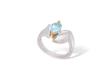 Load image into Gallery viewer, Amethyst and Blue Topaz ring in sterling silver by Joryel Vera, style R6987 - view 2