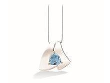 Load image into Gallery viewer, Amethyst and Blue Topaz pendant in sterling silver by Joryel Vera, style P6511