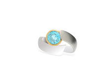 Load image into Gallery viewer, Amethyst and Blue Topaz ring in sterling silver by Joryel Vera, style R6980 - view 7