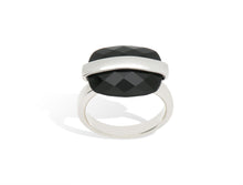 Load image into Gallery viewer, Black Onyx ring in sterling silver by Joryel Vera, style R3506 - view 3