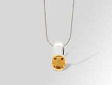 Load image into Gallery viewer, Amethyst and Blue Topaz pendant in sterling silver by Joryel Vera, style P2774 - view 3