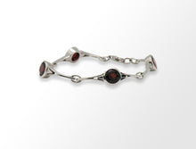 Load image into Gallery viewer, Amethyst and Blue Topaz bracelet in sterling silver by Joryel Vera, style B2388 - view 7
