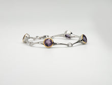 Load image into Gallery viewer, Amethyst and Blue Topaz bracelet in sterling silver by Joryel Vera, style B2388 - view 2