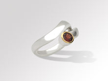 Load image into Gallery viewer, Amethyst and Blue Topaz ring in sterling silver by Joryel Vera, style R6984 - view 5