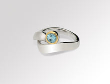 Load image into Gallery viewer, Amethyst and Blue Topaz ring in sterling silver by Joryel Vera, style R6984 - view 3